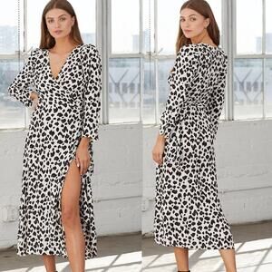 cleobella miles lepaord animal print wrap midi dress